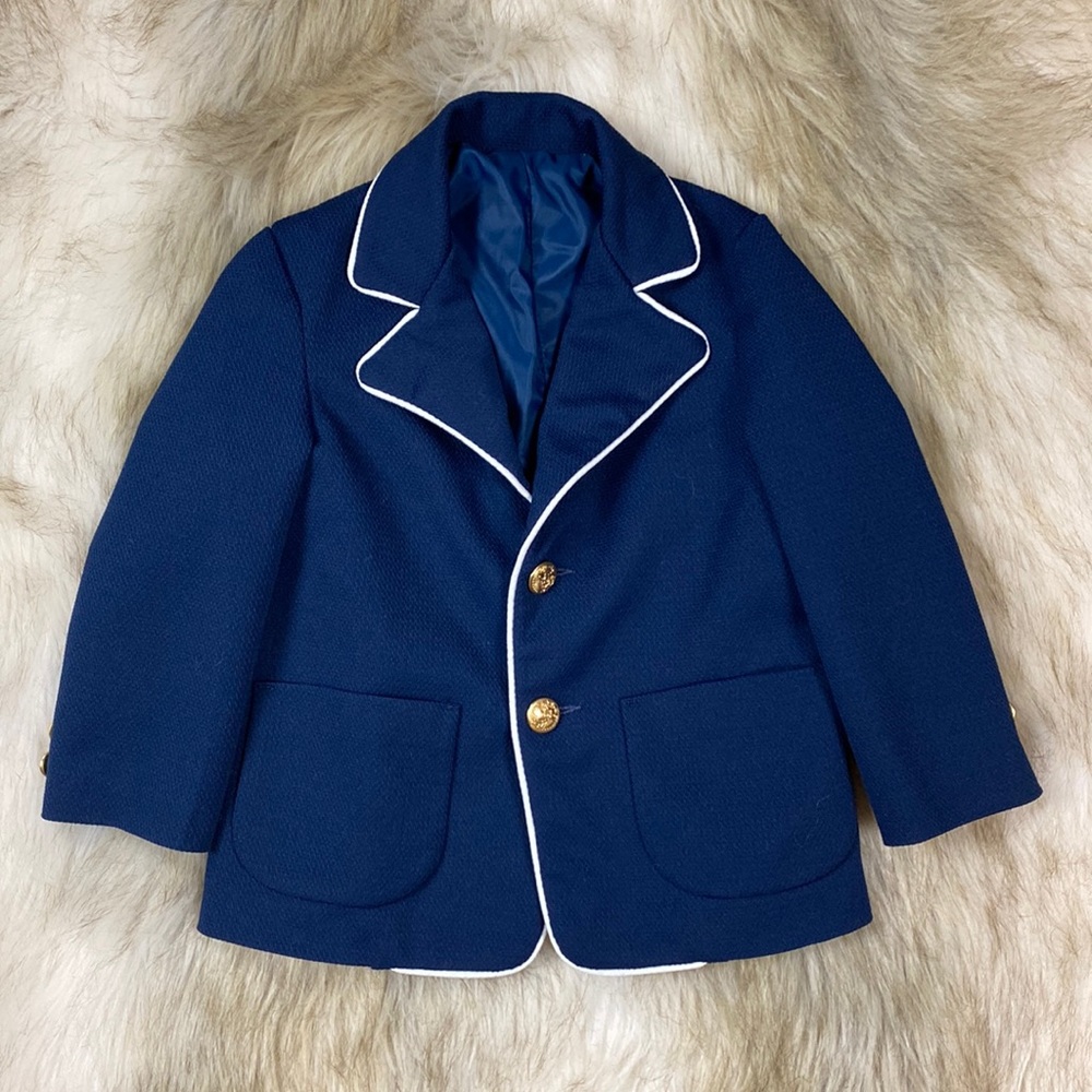 Size 4, Sears Long Sleeve Navy Blazer